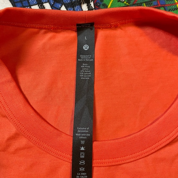 🍊Lulu lemon workout shirt 🍊 - Picture 2 of 2